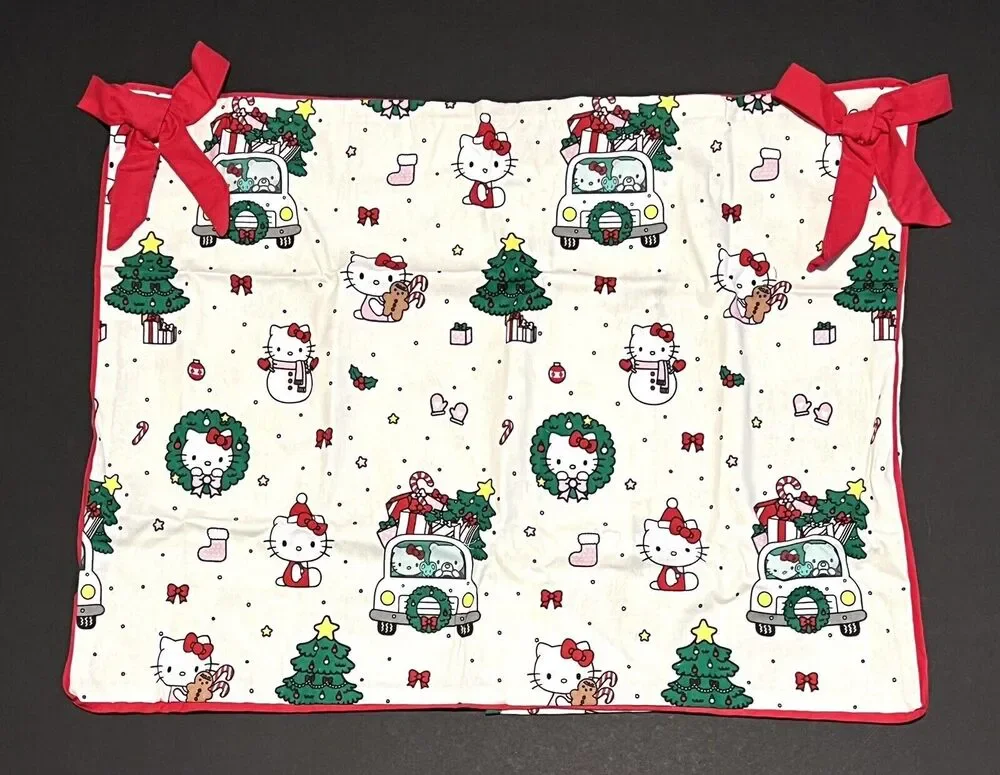 Pottery Barn Teen Hello Kitty Organic Flannel Christmas Sham STANDARD NWT